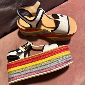 GG Cute Rainbow Platform Sandals